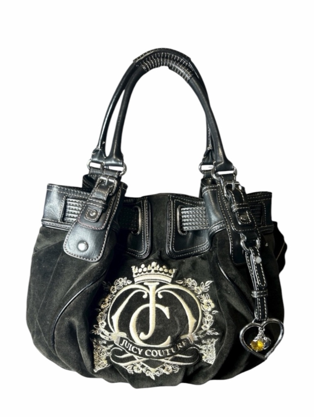 Juicy Couture Y2K Black‎ Scottie Velour Freestyle Bag
